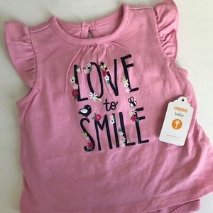 Gymboree Baby Girl Pink Bodysuit